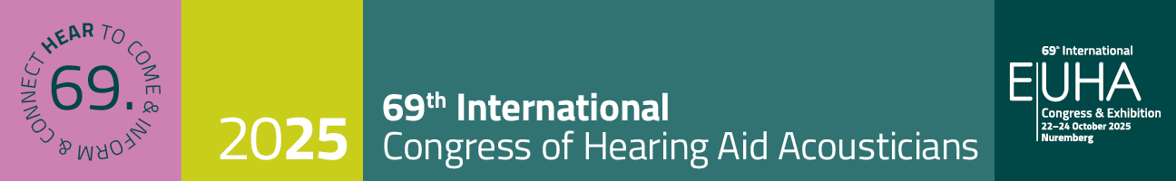 69th International Congress of Hearing Aid Acousticians Banner