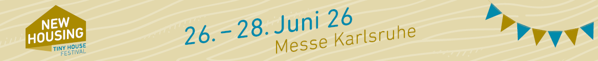 NEW HOUSING - Tiny House Festival Banner