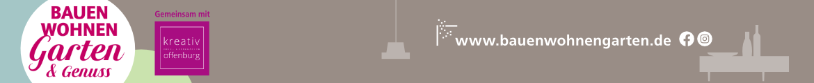 BAUEN WOHNEN Garten & Genuss / kreativ offenburg Banner