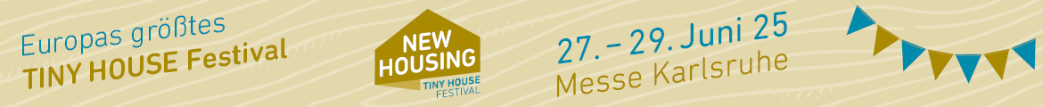 NEW HOUSING - Tiny House Festival Banner